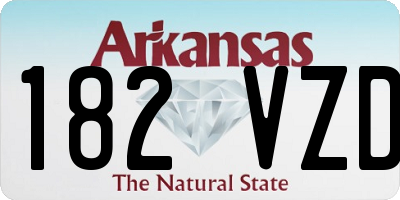AR license plate 182VZD