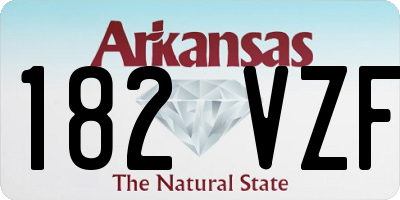 AR license plate 182VZF