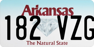 AR license plate 182VZG