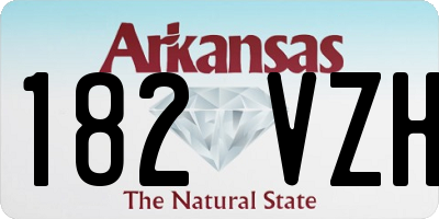 AR license plate 182VZH