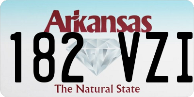AR license plate 182VZI