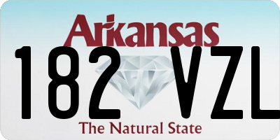 AR license plate 182VZL