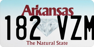 AR license plate 182VZM