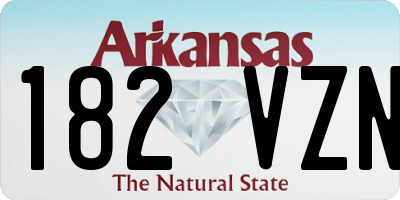 AR license plate 182VZN