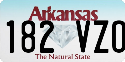 AR license plate 182VZO