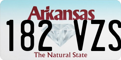 AR license plate 182VZS