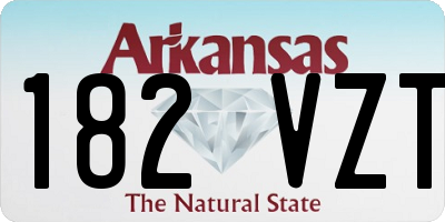 AR license plate 182VZT