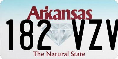 AR license plate 182VZV
