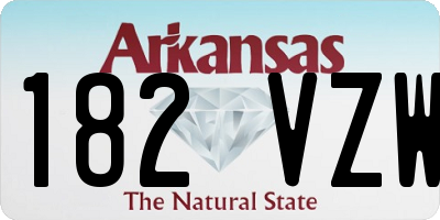 AR license plate 182VZW
