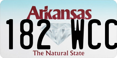 AR license plate 182WCC