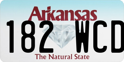 AR license plate 182WCD