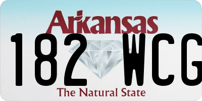AR license plate 182WCG