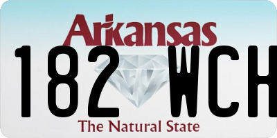AR license plate 182WCH