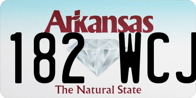 AR license plate 182WCJ