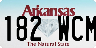 AR license plate 182WCM