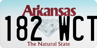 AR license plate 182WCT