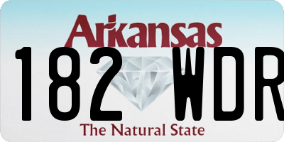 AR license plate 182WDR