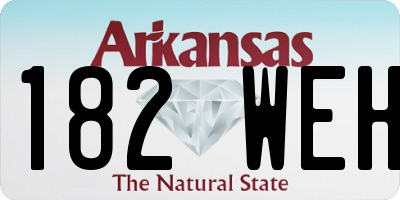 AR license plate 182WEH