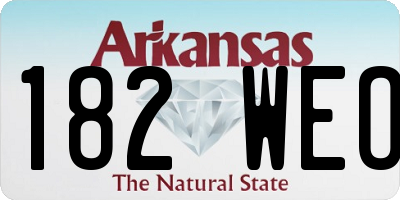 AR license plate 182WEO