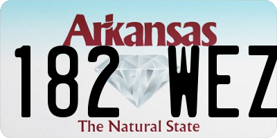 AR license plate 182WEZ