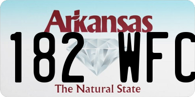 AR license plate 182WFC