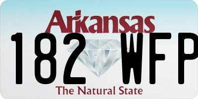 AR license plate 182WFP