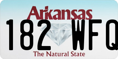 AR license plate 182WFQ