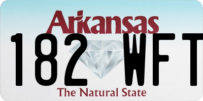 AR license plate 182WFT