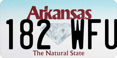AR license plate 182WFU