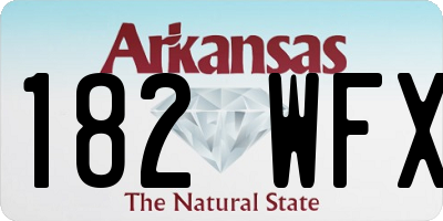 AR license plate 182WFX