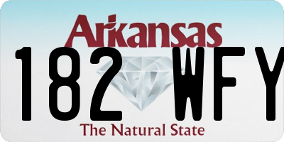 AR license plate 182WFY