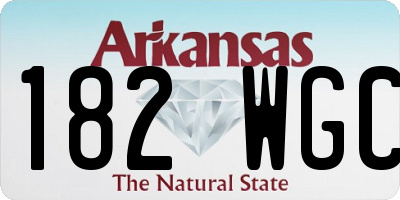 AR license plate 182WGC