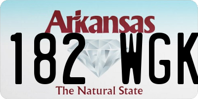 AR license plate 182WGK