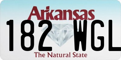 AR license plate 182WGL