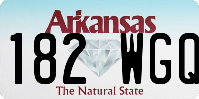 AR license plate 182WGQ