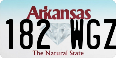 AR license plate 182WGZ