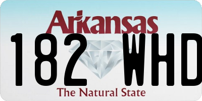 AR license plate 182WHD