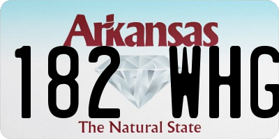 AR license plate 182WHG