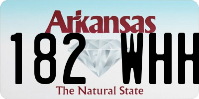 AR license plate 182WHH