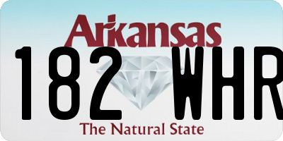 AR license plate 182WHR