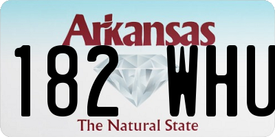 AR license plate 182WHU