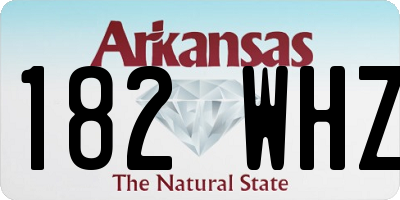 AR license plate 182WHZ
