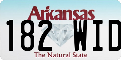 AR license plate 182WID