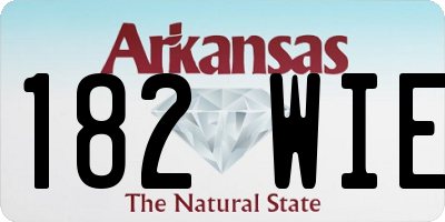 AR license plate 182WIE