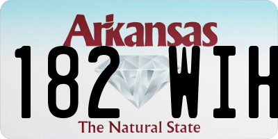 AR license plate 182WIH