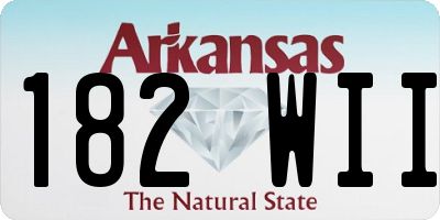 AR license plate 182WII