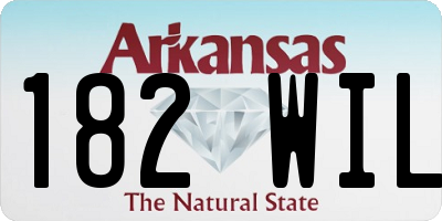 AR license plate 182WIL