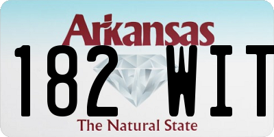 AR license plate 182WIT