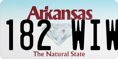 AR license plate 182WIW