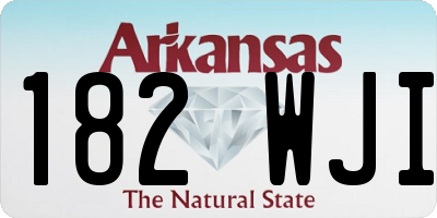AR license plate 182WJI